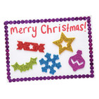 Ar764 Christmas Glitter Foam Stickers - Pack Of 120  For Kids  Christmas Crafts 