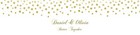 Gold Confetti Falling On White Background Wedding Birthday Water Bottle Labels