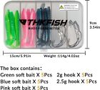 Fishing Hooks  25 30pcs Ewg Offset Worm Hooks Bass Hooks Wide Gap Strong Senko