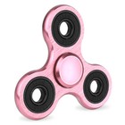 Tri Fidget Hand Spinner Aluminum Focus Desk Toy Gyro Bearing Edc Adhd-pink