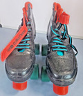 Vintage Roller Derby Sprites 409 Roller Skates Youth Women Size 6 Black Quad 4x4