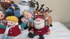  Stuffins Rudolph And Frosty Holiday Plush Toys Lot  Of 13  Nice Collection Tags