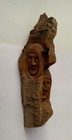 Native American Tree Spirit Wood Carving Chief Folk Art Carved    hanging  21   