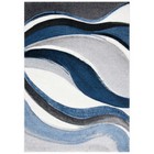 Safavieh Hollywood Dalton Abstract Runner Rug Grey blue 2 3  X 14 fade Resistant
