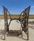 Treadle Sewing Machine  Cast Iron Base  Industrial Age Singer Steampunk Qc 