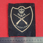Rhodesia Nyasaland Rifle Association Cloth Badge Nra Very Scarce Piece
