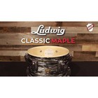 Ludwig Classic Maple 3pc 22 13 16 Drum Set Vintage Black Oyster