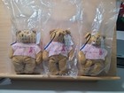 Vintage Avon Breast Cancer Crusade Teddy Bear Plush Lot Of 3 Sealed 2001