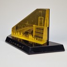 Vintage Soviet Desktop Souvenir Saratov City Ussr Russia 3d Retro Decor Gift