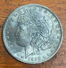 1885 Morgan Dollar  o  90  Silver Coin Circulated Au