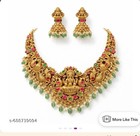 Indian Bollywood Gold Plated Kundan Choker Bridal Necklace Earrings Jewelry Set