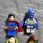 Lego Dc Super Heroes Minifigures Lot Lex Luthor  Batman  Super Man  And Robin   