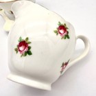 Vtg Royal Adderley Ridgway Bone China Creamer Sugar Bowl Spoon Set Roses Gold