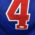 Joe Dumars Signed Detroit Blue Basketball Jersey Jsa Coa Auto Hof