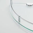 2 Pack Corner Shower Shelf - Tempered Glass Shower Caddy With Rails