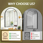24 x36  Arch Bathroom Mirror Wall Mounted Vanity Metal Frame Mirror For Bedroom
