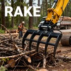 11-in-1 Mini Excavator Attachment Set  From Rakes To Buckets   Quick Coupler