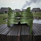 Womens Mens Medieval Wide Corset Belt Faux Leather Renaissance Steampunk Costume