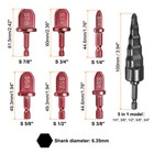 7pcs Swaging Tool Drill Bit 1 4  3 8  1 2  5 8  3 4  7 8  W 5 In 1 Flaring Tool