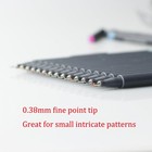 Fineliner Color Pens Set 038mm Fine Tip Pens Porous Fine Point Makers Drawing Pe
