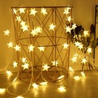 Led Star Fairy Lights Outdoor String Garland Garden Wedding Christmas Party Deco