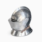 Medieval Close Knight Helmet  Handmade Steel Gothic Armor- Larp  Cosplay   Decor