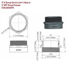 G Thread  british Bspp  Male To Npt Female Adapter - Lead-free  3  X 3  