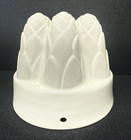 Burleigh Staffordshire Ironstone White Glaze Traditional Design Pate Jelly Mould