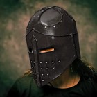 Medieval Knight Templar Helmet - Crusader Armor Mask For Larp Cosplay