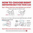 Epdm Serpentine Belt 6pk2240 Fit Chevrolet Dodge Ford Gmc Jeep Mazda Toyota