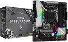 B450m Steel Legend Socket Am4  Amd Promontory B450  Ddr4  Quad Crossfirex  Sata3