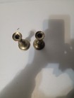 Pair Of Antique Brass Small Candle Holders Candlesticks 4 5    Tall 