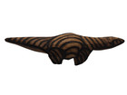 Vtg Australian Aboriginal Carved Wood Goanna Lizard Figurine Penu Pokerwork 