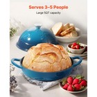5 Qt Enameled Cast Iron Dutch Oven Heavy-duty Cookware With Lid Dual Handles