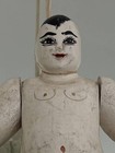 Antique   1940  Burmese Myanmar Folk Art Wood Puppet Marionette