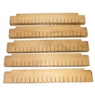 Vintage Wooden Loom Warp Bars Notched Weaving Tool Set Of 5 Replacement Parts