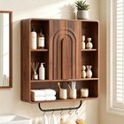 31 5  Bathroom Medicine Cabinet With Storage  Wall Mounted Over Toilet Cabine   
