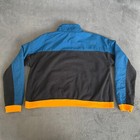Nike Sportswear Black Blue Half Zip Fleece Cropped Long Sleeve Jacket Youth L