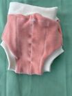 Loveybums Medium Mango Wool Pull Up Diaper Cover With Soaker   Fit 9-22 Lbs