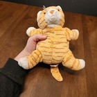 Ty Pluffies 2003 - Purrz The Tabby Orange Cat Beanie Plush Soft Toy 8  Kitten