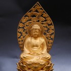 0425c Japanese Buddhism Shaka Nyorai Figurine Shakyamuni