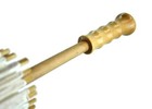 38  White Nylon Parasol Umbrella With Elegant Handle
