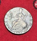 Authentic 1775 George Iii Revolutionary War Non-regal Colonial Halfpenny Clear