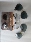 Vintage Sunglasses Pilot Aviator Japan Taiwan Merit Eyeglass Frames Lot Of 4 