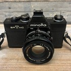Minolta Srt Mc Slr 35mm Camera Roller-x 50mm 1 2 Lens - Works