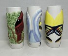 Vtg Ncl Norwegian Cruise Line Tiki Mug 3pc Set-surfer  Red Bird  Fish-ceramic