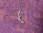 Vintage Tiffany   Co  Sterling Silver Elsa Peretti Letter L Pendant Necklace