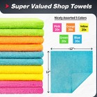 Microfiber Cleaning Cloth 100 Pack Shop Towels Micro Fiber Cloth For Cleaning