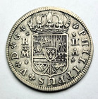 1721 Spanish Madrid Silver 2 Reales Early American Pocket Change Pistareen Coin