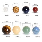 Natural Stone 8 Planets Of The Solar System Model Crystal Ball Mineral Gemstones